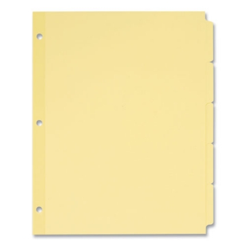Picture of Write and Erase Plain-Tab Paper Dividers, 5-Tab, 11 x 8.5, Buff, 36 Sets