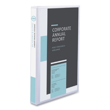 Picture of Legal Durable View Binder With Round Rings, 3 Rings, 1" Capacity, 14 X 8.5, White