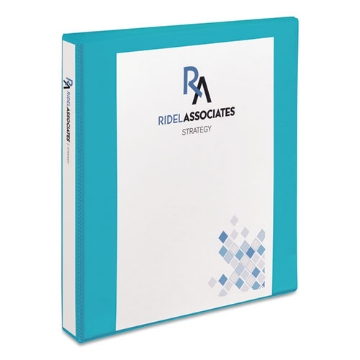 Picture of Durable View Binder With Durahinge And Slant Rings, 3 Rings, 1" Capacity, 11 X 8.5, Aqua