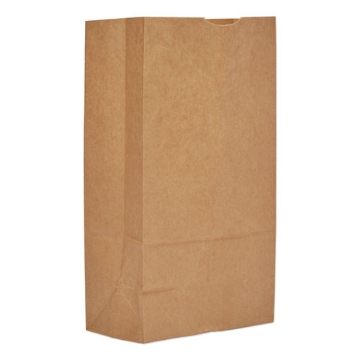 Picture of Grocery Paper Bags, 36 lb Capacity, #12, 7.06" x 4.5" x 12.75", Kraft, 1,000 Bags