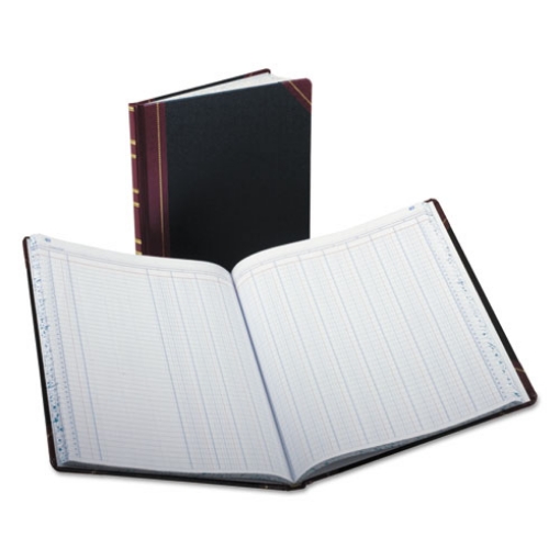 Picture of Extra-Durable Bound Book, Double-Page 12-Column Accounting, Black/maroon/gold Cover, 11.94 X 9.78 Sheets, 150 Sheets/book