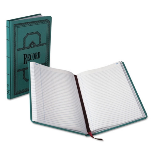 Picture of Account Record Book, Record-Style Rule, Blue Cover, 11.75 X 7.25 Sheets, 300 Sheets/book