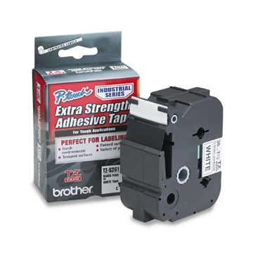 Picture of Tz Extra-Strength Adhesive Laminated Labeling Tape, 1.4" X 26.2 Ft, Black On White