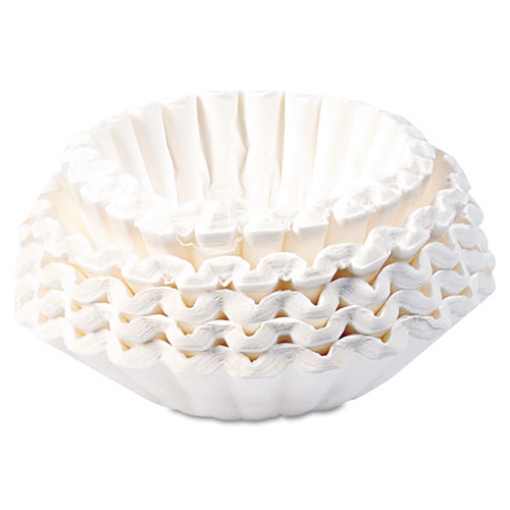 Picture of Flat Bottom Coffee Filters, 12 Cup Size, 250/pack, 12 Packs/carton