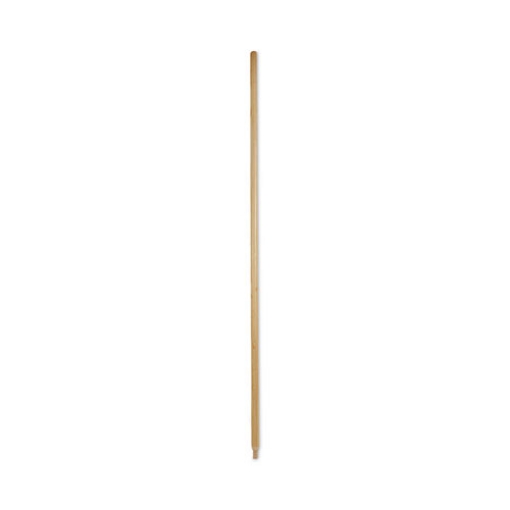 Picture of Heavy-Duty Threaded End Lacquered Hardwood Broom Handle, 1.13" dia x 60", Natural