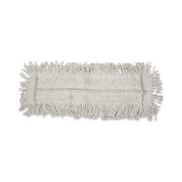 Picture of Disposable Cut End Dust Mop Head, Cotton/synthetic, 24w X 5d, White