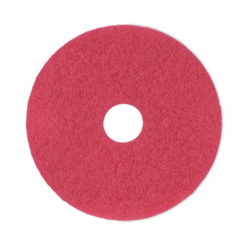 Picture of Buffing Floor Pads, 16" Diameter, Red, 5/carton