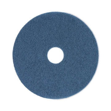 Picture of Scrubbing Floor Pads, 17" Diameter, Blue, 5/carton