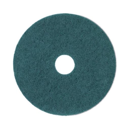 Picture of Heavy-Duty Scrubbing Floor Pads, 19" Diameter, Green, 5/carton