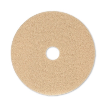 Picture of Burnishing Floor Pads, 20" Diameter, Tan, 5/carton