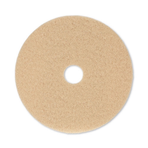 Picture of Burnishing Floor Pads, 20" Diameter, Tan, 5/carton