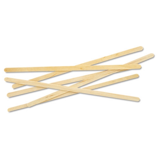 Picture of Renewable Wooden Stir Sticks, 7", 1,000/pack, 10 Packs/carton