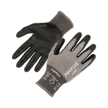 Picture of ProFlex 7072 ANSI A7 Nitrile-Coated CR Gloves, Gray, 2X-Large, 12 Pairs/Pack, Ships in 1-3 Business Days
