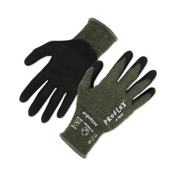 Picture of ProFlex 7042 ANSI A4 Nitrile-Coated CR Gloves, Green, Large, 12 Pairs/Pack, Ships in 1-3 Business Days