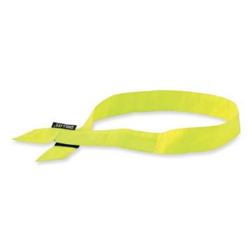 Picture of Chill-Its 6705 Cooling Embedded Polymers Hook and Loop Bandana Headband, One Size Fits Most, Lime, Ships in 1-3 Business Days