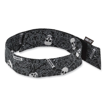 Picture of Chill-Its 6705 Cooling Embedded Polymers Hook and Loop Bandana Headbnd, One Size Fit Most, Skulls, Ships in 1-3 Business Days