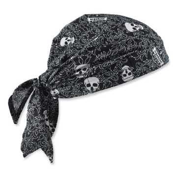 Picture of Chill-Its 6710 Cooling Embedded Polymers Tie Bandana Triangle Hat, One Size Fits Most, Skulls, Ships in 1-3 Business Days