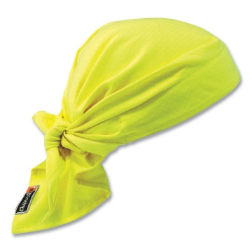 Picture of Chill-Its 6710FR Fire Resistant Cooling Tie Bandana Triangle Hat, One Size Fits Most, Lime, Ships in 1-3 Business Days