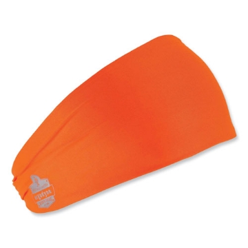 Picture of Chill-Its 6634 Performance Knit Cooling Headband, Polyester/Spandex, One Size Fits Most, Orange, Ships in 1-3 Business Days
