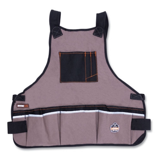 Picture of Arsenal 5700 16-Pocket Apron, 16 Compartments, 20.8 x 23.6, Canvas, Gray, Ships in 1-3 Business Days