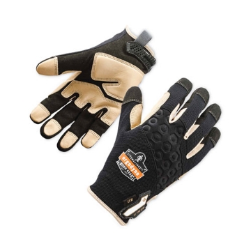 Picture of ProFlex 710LTR Heavy-Duty Leather-Reinforced Gloves, Black, X-Large, Ships in 1-3 Business Days