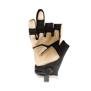 Picture of ProFlex 720LTR Heavy-Duty Leather-Reinforced Framing Gloves, Black, Medium, Pair, Ships in 1-3 Business Days