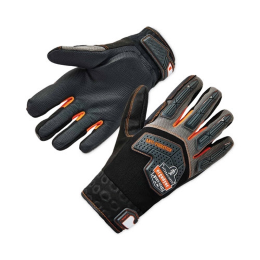 Picture of ProFlex 9015F(x) Certified Anti-Vibration Gloves and Dorsal Protection, Black, Small, Pair, Ships in 1-3 Business Days