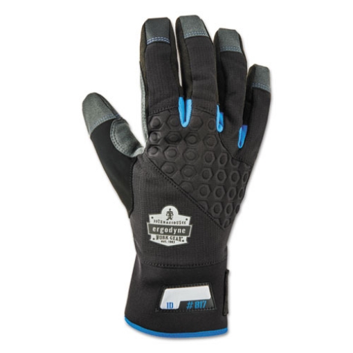 Picture of Proflex 817 Reinforced Thermal Utility Gloves, Black, 2X-Large, 1 Pair, Ships in 1-3 Business Days