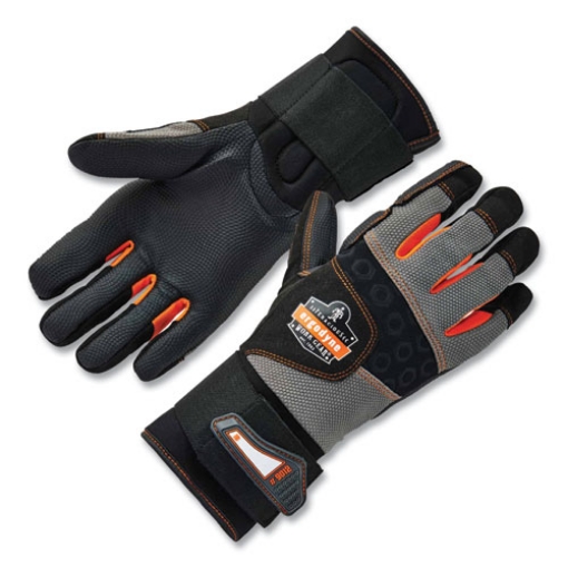 Picture of ProFlex 9012 Certified AV Gloves + Wrist Support, Black, X-Large, Pair, Ships in 1-3 Business Days