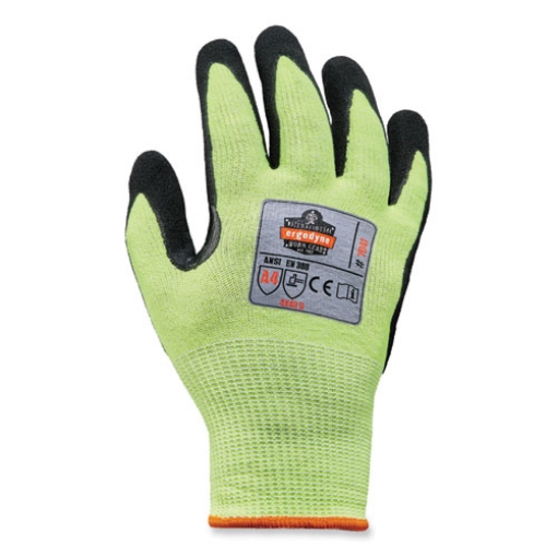 Picture of ProFlex 7041-CASE ANSI A4 Nitrile Coated CR Gloves, Lime, Medium, 144 Pairs/Carton, Ships in 1-3 Business Days