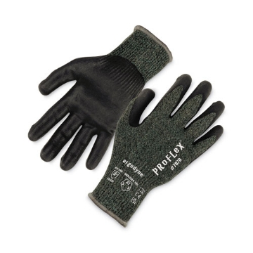 Picture of ProFlex 7070 ANSI A7 Nitrile Coated CR Gloves, Green, 2X-Large, 12 Pairs/Pack, Ships in 1-3 Business Days