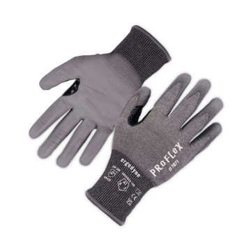 Picture of ProFlex 7071 ANSI A7 PU Coated CR Gloves, Gray, Large, 12 Pairs/Pack, Ships in 1-3 Business Days