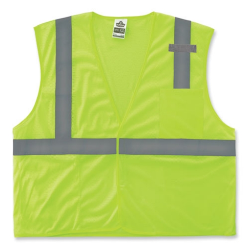 Picture of GloWear 8210HL-S Single Size Class 2 Economy Mesh Vest, Polyester, 3X-Large, Lime, Ships in 1-3 Business Days