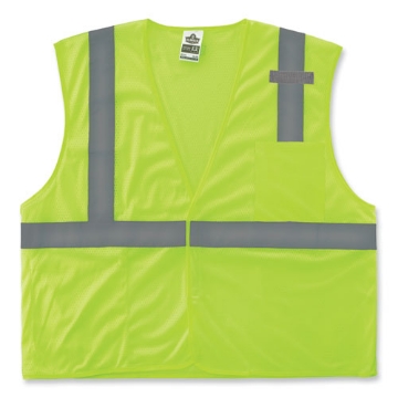 Picture of GloWear 8210HL-S Single Size Class 2 Economy Mesh Vest, Polyester, 4X-Large, Lime, Ships in 1-3 Business Days