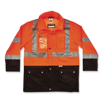Picture of GloWear 8386 Class 3 Hi-Vis Outer Shell Jacket, Polyester, X-Large, Orange, Ships in 1-3 Business Days