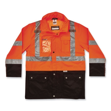 Picture of GloWear 8386 Class 3 Hi-Vis Outer Shell Jacket, Polyester, 2X-Large, Orange, Ships in 1-3 Business Days