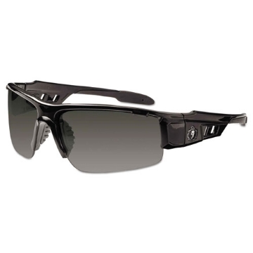 Picture of Skullerz Dagr Safety Glasses, Black Frame/smoke Lens, Nylon/polycarb