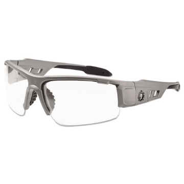 Picture of Skullerz Dagr Safety Glasses, Matte Gray Frame/clear Lens, Nylon/polycarb