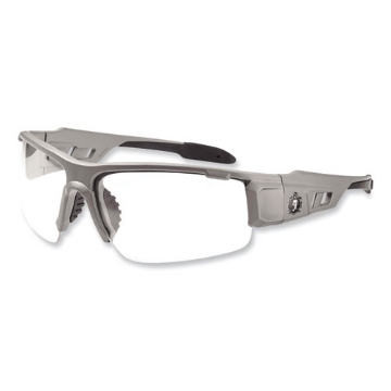 Picture of Skullerz Dagr Safety Glasses, Matte Gray Nylon Impact Frame, Anti-Fog Clear Polycarbonate Lens, Ships in 1-3 Business Days