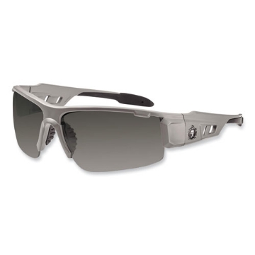 Picture of Skullerz Dagr Safety Glasses, Matte Gray Nylon Impact Frame, Anti-Fog Smoke Polycarbonate Lens, Ships in 1-3 Business Days