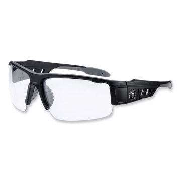 Picture of Skullerz Dagr Safety Glasses, Matte Black Nylon Impact Frame, Anti-Fog Clear Polycarbonate Lens, Ships in 1-3 Business Days