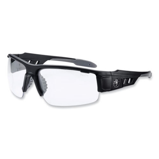 Picture of Skullerz Dagr Safety Glasses, Matte Black Nylon Impact Frame, Anti-Fog Clear Polycarbonate Lens, Ships in 1-3 Business Days