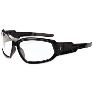 Picture of Skullerz Loki Safety Glasses/goggles, Black Frame/clear Lens, Nylon/polycarb