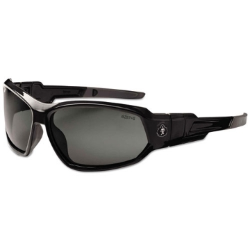 Picture of Skullerz Loki Safety Glass/Goggle, Black Frame/Smoke Lns, Anti-fog, Nylon/Polycarb, Ships in 1-3 Business Days