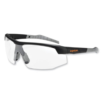Picture of Skullerz Skoll Safety Glasses, Matte Black Nylon Impact Frame, Anti-Fog Clear Polycarbonate Lens, Ships in 1-3 Business Days