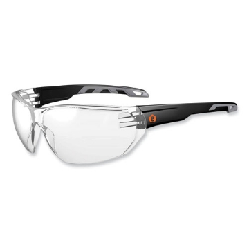 Picture of Skullerz Vali Frameless Safety Glasses, Black Nylon Impact Frame, Anti-Fog Clear Polycarb Lens, Ships in 1-3 Business Days