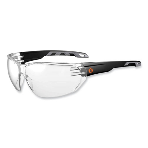 Picture of Skullerz Vali Frameless Safety Glasses, Black Nylon Impact Frame, Anti-Fog Clear Polycarb Lens, Ships in 1-3 Business Days