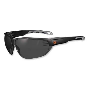 Picture of Skullerz Vali Frameless Safety Glasses, Matte Black Nylon Impact Frame, Smoke Polycarbonate Lens, Ships in 1-3 Business Days