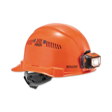 Picture of Skullerz 8972LED Class C Hard Hat Cap Style with LED Light, Orange, Ships in 1-3 Business Days