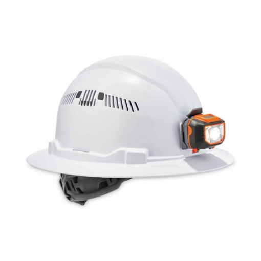 Picture of Skullerz 8973LED Class C Hard Hat Full Brim with LED Light, White, Ships in 1-3 Business Days